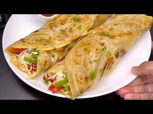 Chicken Chinese Paratha Roll